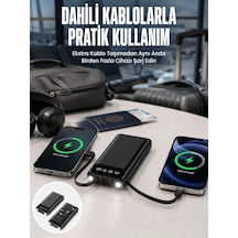 Ers 20.000 Mah Led Işıklı Lcd Ekran Usb Girişli Type-c Lightning Powerbank Yeni Nesil