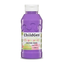 Childgen Süper Yıkanabilir Parmak Boyası 350 Ml Şişe Mor