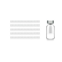 Borox Kapaklı Tıpalı Cam Şişe 10ml - Crimp Vial Nd20 - Şeffaf - Dibi Düz - Alüminyum Kapaklı - 100 Adet Toptan