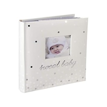 Malden International Designs Sweet Baby Fotoalbum, 160 X 10 Cm, Weiß