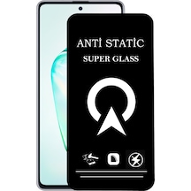 Samsung Galaxy A81 ile Uyumlu Tam Kaplayan Anti Statik Çizilmez Safir Ekran Koruyucu Cam