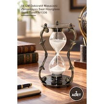 2 Adet Pirinç Kumsaati 14 Cm Dekoratif Masaüstü Zamanlayıcı Saat Hourglass Sand Timer Nı1336 Diğer