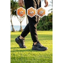 Walkway Siyah Fileli Hafif Esnek Hafızalı Taban Unisex Spor Ayakkabı Flystep G