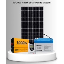 1000w Hazır Solar Paket Off-grid Güneş Enerji Sistemi