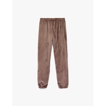 Koton Beli Lastikli Rahat Kesim Dokulu Pijama Altı Vizon 6wlk40073mk Vizon