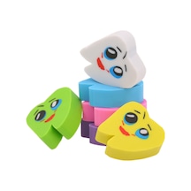 Youmex 50'li Paket Diş Şekilli Silgi - Renkli Ve Eğlenceli Okul Malzemeleri