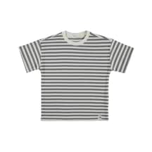 Civil Boys Jakar Çizgili 6-9 Yaş Tişört - Gri