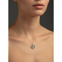 G&a Jewels - Asil Zarafet - 925 Ayar Oksitli Yaldız Altın Kaplama Gümüş Kolye Altın - Gümüş