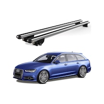 Kanca Audi A6 Avant 2012-2018 Uyumlu Gri Kilitli Ara Atkı 120cm Port Bagaj Tavan Barı