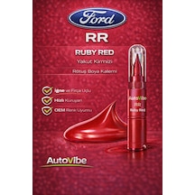 Ford Rötuş Boya Kalemi Rr Ruby Red 2si1arada Çizik Giderici