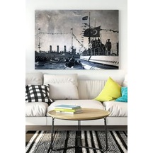 Pster15927 Eski Istanbul Boğaz Nostaljik Kanvas Tablo 21 X 30