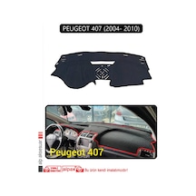 Peugeot 407 2004- 2010 Torpido Koruma Halısı Siyah Kenar