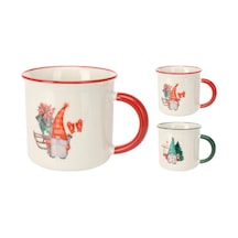 Boyner Evde Yılbaşı Temalı Porselen Kupa 4'lü Set, 5003097335 Diğer