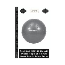 Özel Seri Msp-30 Masajlı Plates Topu 65 Cm Gri Renk Pratik Salon Form