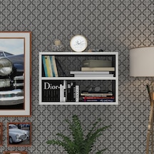 Kenzlife Kitaplık Nihan 040 060 20 Gri Duvar Rafı