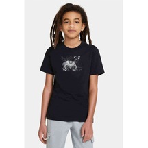 Anime Lawliet Baskılı Unisex Çocuk Siyah T-Shirt
