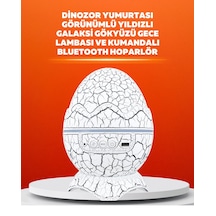 Dinozor Yumurtası Tasarımlı Projektörlü Gece Lambası Beyaz 21018959