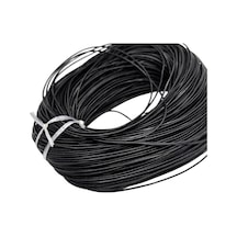 Paracord Aksesuar Bileklik Ve Çanta Yapımı Deri İp 1.5 Mm 5 Metre Siyah