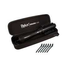 Relux AS8200b Keratincare Üflemeli Saç Şekillendirici Tarak Siyah