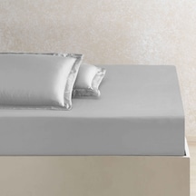 Linens X Tencel Lyocell Çift Kişilik Çarşaf Gri