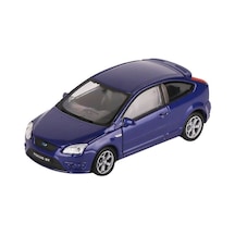 42378 Diecast Ford Focus Çek Bırak Araba - 1 Adet Stokta Olan Gönderilir Mavi