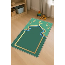 Yeşil Kandilli Unisex Çocuk Seccadesi Cs20n11