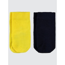 Civil Baby Erkek Bebek Kaydırmaz 2'li Çorap Set 6-18 Ay Sarı