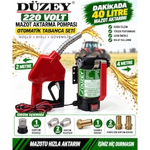 220 Volt Mazot Aktarma Pompası & Otomatik Akaryakıt Tabancası Set