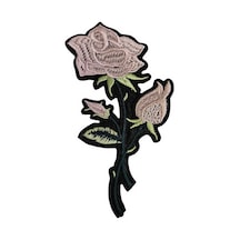 Ütü İle Yapışan - Patch - Lila Rengi Zarif Gül Modeli En:7cm Boy:12.5cm 1adet Lila - 691934778 Lila