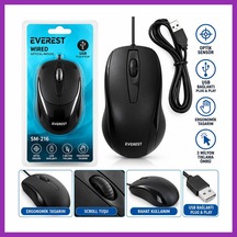 Bezos Kablolu Usb Işıklı Optik Mouse 1200 Dpı Bty