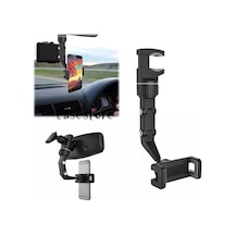 Dikiz Aynası Telefon Tutucu - Araç Içi Koltuk Telefon Tutucu 360