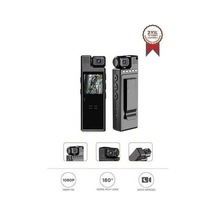 Createtech Wifi Vücut Kamerası Siyah 4k Gece Görüşlü 180 Aksiyon Kamera Cmr-19 Siyah