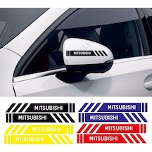 Mitsubishi Ayna Sticker Etiket Şerit