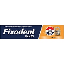 Fixodent Plus Güçlü Isırık Diş Protez Yapıştırıcı Tat İçermez Krem 40 Gr