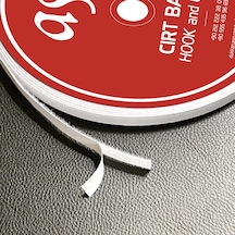 Yapışkanlı Cırt Bant Seti 25 Metre 25m Dişi + 25m Erkek Yüksek Güçlü Yapışkanlı Hook Loop Şerit Bant Siyah Beyaz, 1 Cm