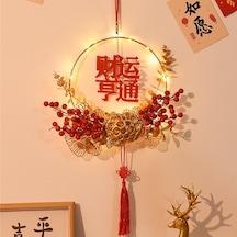 Dianziye Yılbaşı Dekorasyon Seti: Işıklı Fuku Harfi, Led Işık Zinciri, Ev Ve Ofis Dekoru, Dıy Montaj Malzemesi