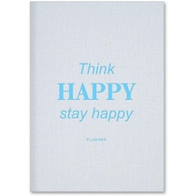 15x21 Keten Süresiz Planlayıcı Ajanda Defter Mavi