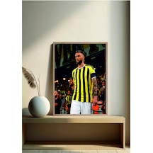 Sarı Lacivert Poster Vedat Muriç Ahşap Çerçeveli Tek Parça Futbol Tablo Çok Renkli - 920058697 Çok Renkli