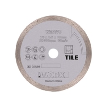 WORX WA6075 WX801 İçin 76x10mm Fayans, Seramik, Mermer Elmas Kesme Diski