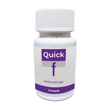 Quick F Daha Hafif Ve Şekillenmiş Bir Görünüm İçin 2 Adet 15lı Kapsül Desteği