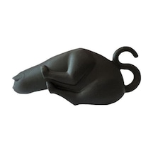 Şarap Şişesi Tıpası Yeniden Kullanılabilir Gıda Sınıfı İyi Sızdırmazlık Performansı Sızdırmaz Silikon Güzel Kedi Şişe Sızdırmazlık Fişi Ev Tedarik Siyah