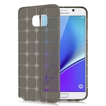 Samsung Galaxy Note 5 N920 Plaid Silikon Arka Kapak Siyah 86233814