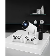 Astraltech Portatif 4k Projeksiyon Cihazı Kablosuz Yansıtma Ve Bluetooth 5.0
