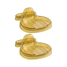 Haki Kapaklı Alet Düzenleyici Tutucu Çok Fonksiyonlu Pişirme 2 Adet Pot Kaymaz Tencere Kapağı Depolama Rafı Haki