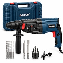 Assur Profesyonel Elektrikli Kırıcı Delici Matkap Sds Plus Çantalı Set