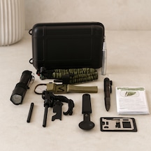 12 Parça Kamp Ve Hayatta Kalma Seti Survival Kit