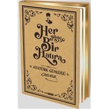 Her Güne Bir Hatıra - Atatürk Günlüğü A5 Boyutunda- Halk Kitabevi