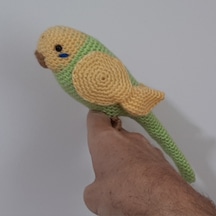 Amigurumi Kuş Muhabbet Kuşu Sarı Yeşil