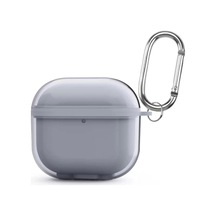 Apple Uyumlu AirPods 4 Kılıf Airbag 42 Metal Askı Aparatlı Kapak Kulaklık Kılıfı Estetik Ve Maksimum Koruma Gri