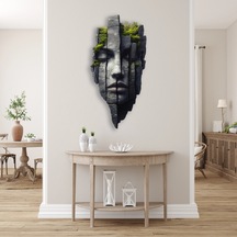 Kayadaki Yüz Doğa - Metal Tablo - Dec0115 47 X 95 Cm Çok Renkli
